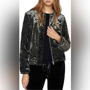 Sanctuary NWT “All You Need Is Me” Velvet Zip Jacket XS (Fits Small) $198 Retail